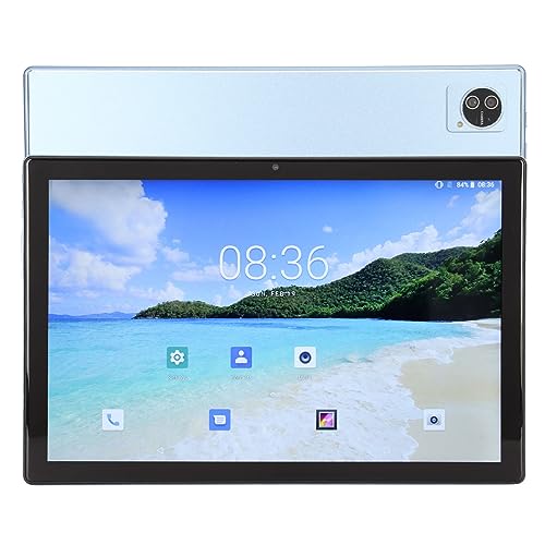 Airshi 4G Tablet, 10.1 Inch Tablet 8G RAM 256G ROM 2 Speakers 100-240V with Travel Case (US Plug)