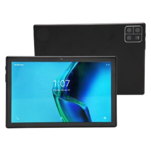 10.1 inch tablet, for android 11 tablet with 8gb ram 128gb rom, 8 core cpu, 8+13mp dual cameras, 5g wifi, 4g lte office tablet for work, gaming (black)