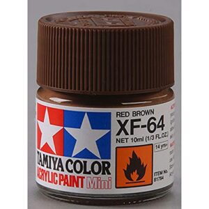 tamiya acrylic mini xf64 red brown tam81764 plastics paint acrylic