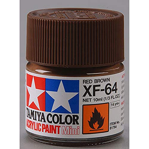 TAMIYA Acrylic Mini XF64 Red Brown TAM81764 Plastics Paint Acrylic