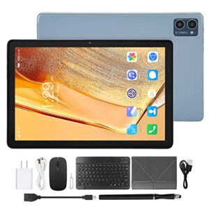 Airshi Gaming Tablet Office Tablet US Plug 100‑240V 12GB RAM 256GB ROM Dual Camera for School (Light Blue)