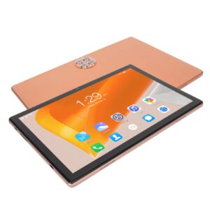 HEEPDD GPS Tablet, 10.1 Inch 5G Orange WiFi Digital Tablet for Reading and Entertainment (US Plug)