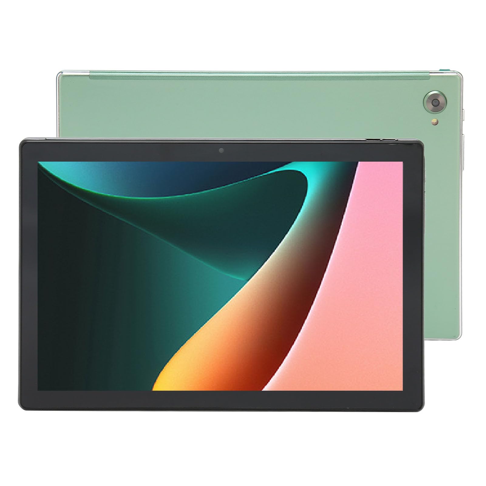 10.1 Inch Tablet, 4G Calling Green 8GB 256GB Support Fast Charging Tablet PC 2 in 1 8 Core CPU for Daily Use (US Plug)