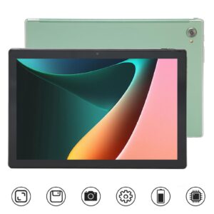 10.1 Inch Tablet, 4G Calling Green 8GB 256GB Support Fast Charging Tablet PC 2 in 1 8 Core CPU for Daily Use (US Plug)