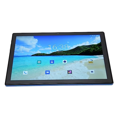 HEEPDD Tablet PC Clear Dual Speakers 10.1 Inch Tablet Blue 8 Core CPU Fast Charging Night Reading Mode 2 in 1 Entertainment for Android 12 (US Plug)