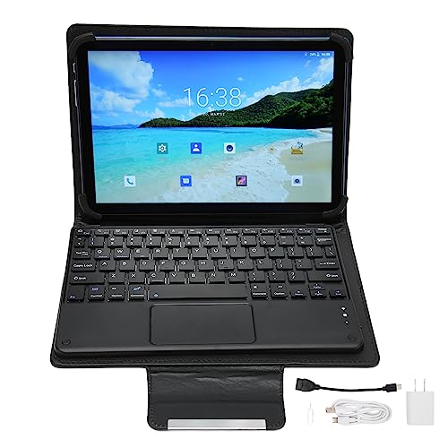 HEEPDD Tablet PC Clear Dual Speakers 10.1 Inch Tablet Blue 8 Core CPU Fast Charging Night Reading Mode 2 in 1 Entertainment for Android 12 (US Plug)