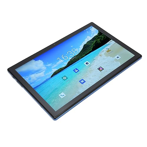 HEEPDD Tablet PC Clear Dual Speakers 10.1 Inch Tablet Blue 8 Core CPU Fast Charging Night Reading Mode 2 in 1 Entertainment for Android 12 (US Plug)