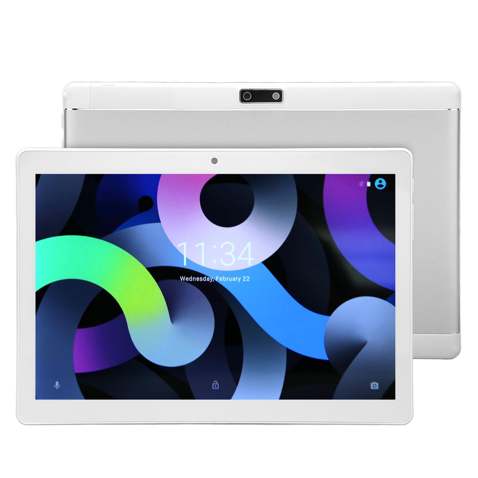 GLOGLOW Tablet Computer, 12GB RAM 256GB ROM 10.1 Inch Tablet 8MP 20MP Cameras Ten Core CPU 5G WiFi 100-240V for Learning (US Plug)