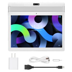 GLOGLOW Tablet Computer, 12GB RAM 256GB ROM 10.1 Inch Tablet 8MP 20MP Cameras Ten Core CPU 5G WiFi 100-240V for Learning (US Plug)