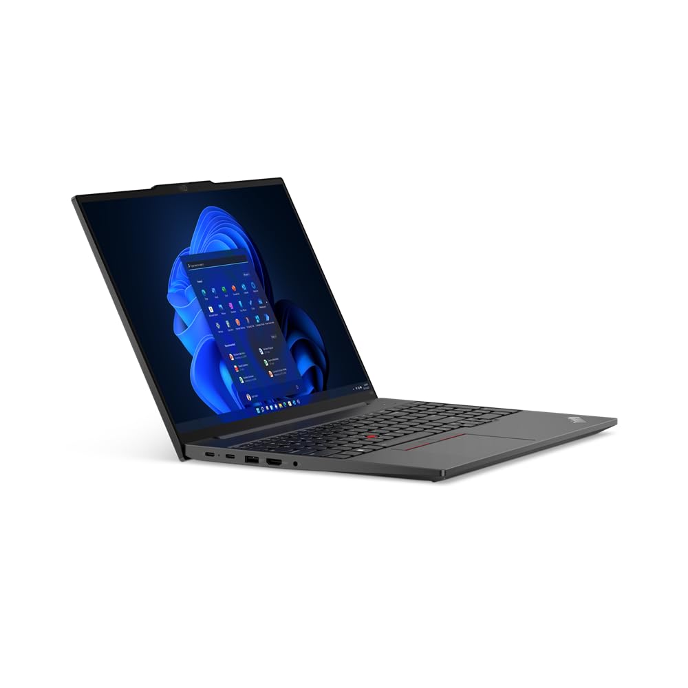 Lenovo 2023 Newest ThinkPad E16 Gen 1 Business,16/inch WUXGA IPS Display 300 nits,Hex-Core AMD Ryzen 5 7530U(Up to4.5GHz),16GB RAM,256GB NVMe SSD,Webcam,WiFi,Win 11 Pro,w/MarxsolCables Graphite Black