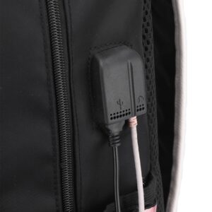 UMocan Bookbag with USB Charger Port Casual Laptop Bag Anime Graphic Travel Daypack