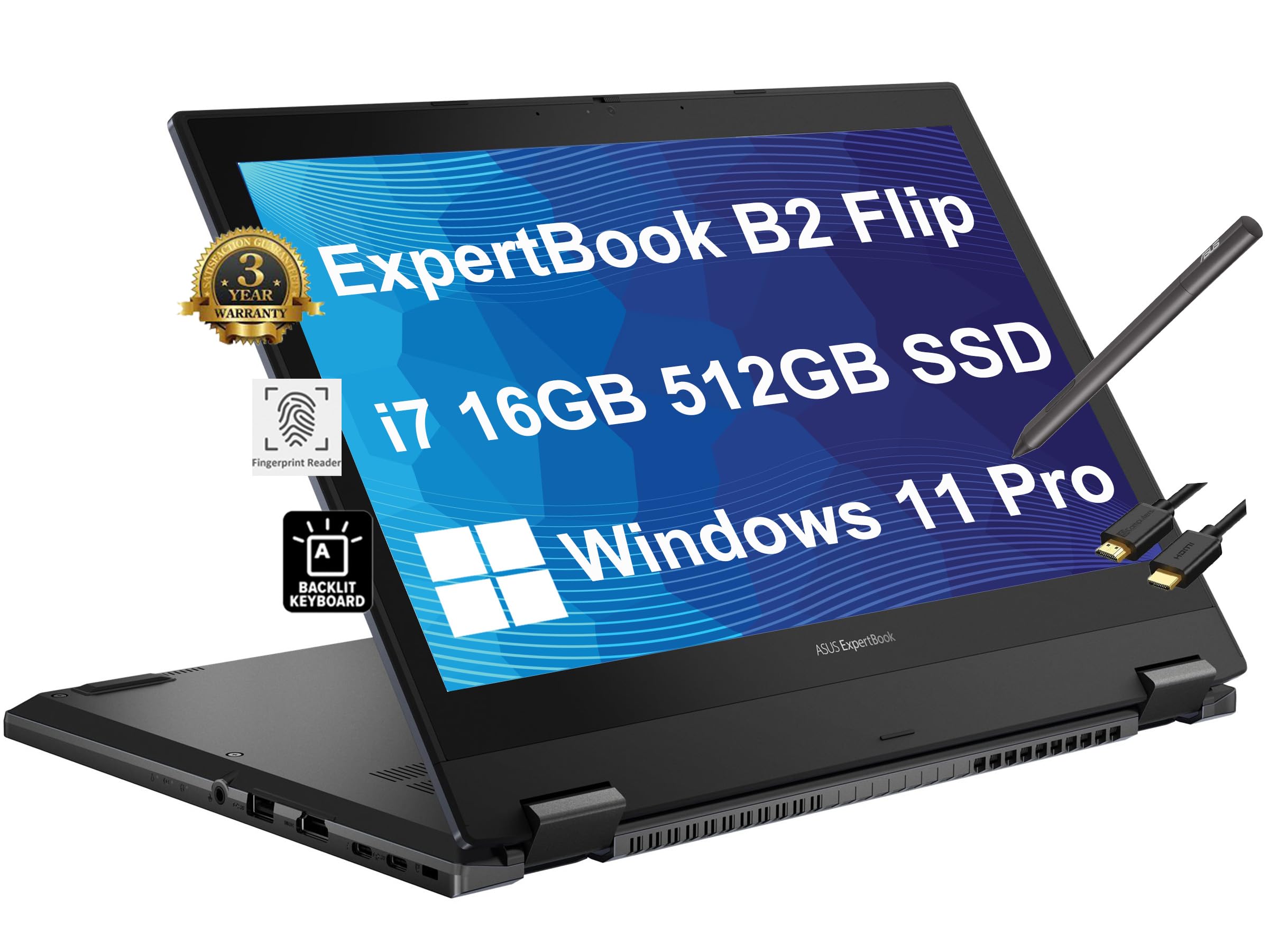 ASUS Zenbook Pro 15 Flip OLED 15.6" 2.8K 2-in-1 Touchscreen (12th Intel 12-Core i7-12700H, DDR5 16GB RAM, 1TB SSD) Business & Home Convertible Laptop, IST Pen, WiFi 6, Win 11 Pro, Q529ZA