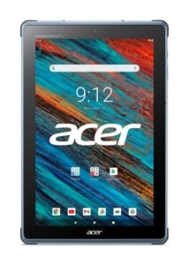 acer enduro urban t3 rugged tablet, 10.1" wuxga ips touch gorilla glass, mediatek mt8385 cpu, 4gb lpddr4x, 64gb emmc, wifi-5, front & rear 5mp, webcam, polaris blue, android 11
