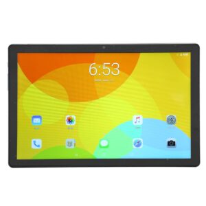 Tablet Computer, US Plug 100-240V 10.1 Inch Tablet 2 in 1 Dual Camera 12GB RAM 256GB ROM for Entertainment for Android 11.0 (Blue)