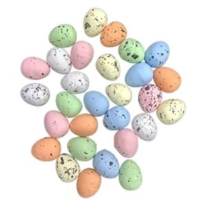 20pcs easter eggs speckled eggs decorations pastel speckled eggs decorative easter eggs for farmhouse easter spring party favors basket fillers seasonal table setting round coffee (yellow, one size)