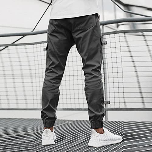 Men's Assault Tactical Pants Lightweight Cotton Outdoor Military Combat Cargo Trousers Hiking Pants Men Slim Fit mingwangseo @g Dark Gray