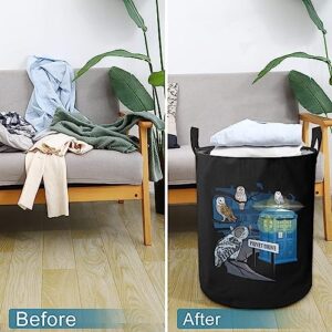 Laundry Basket Owl Who privet drive owls Laundry Hamper Foldable Storage Basket for Bathroom Room Home Decor