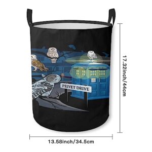 Laundry Basket Owl Who privet drive owls Laundry Hamper Foldable Storage Basket for Bathroom Room Home Decor