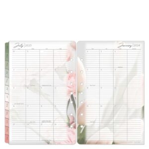 FranklinCovey - Blooms One Page Per Day Ring-Bound Planner (Classic, Jan 2024 - Dec 2024)