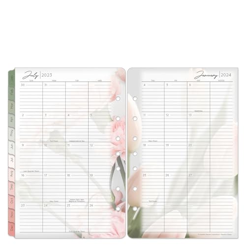 FranklinCovey - Blooms One Page Per Day Ring-Bound Planner (Classic, Jan 2024 - Dec 2024)