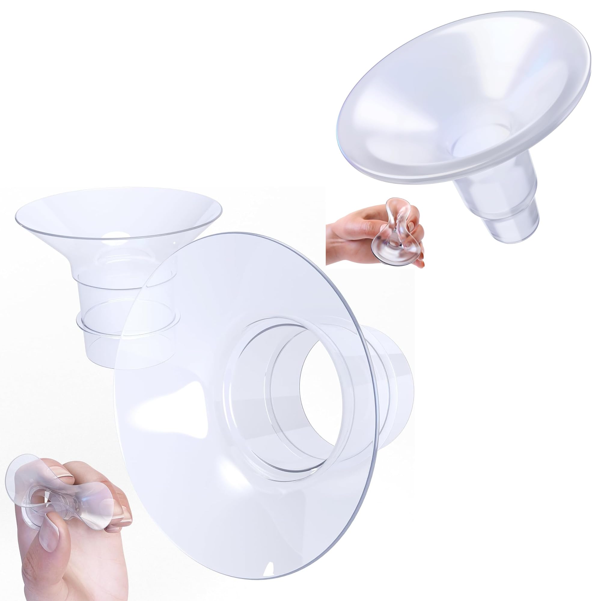 Idaho Jones Pump in Comfort Bundle: Flange Inserts & Cushy Silicone Flanges for Breast Pumps - Optimize Your Pumping Experience!