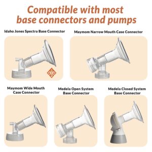 Idaho Jones Pump in Comfort Bundle: Flange Inserts & Cushy Silicone Flanges for Breast Pumps - Optimize Your Pumping Experience!