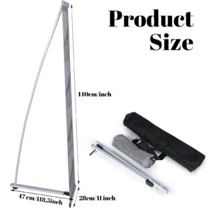 Outus 1 Pcs Mesh Literature Brochure Holder with 8 Pocket Portable Magazine Display Roll Up Magazine Rack Lightweight Floor Standing Catalog Office Brochure Display Stand for Business Trade Shows