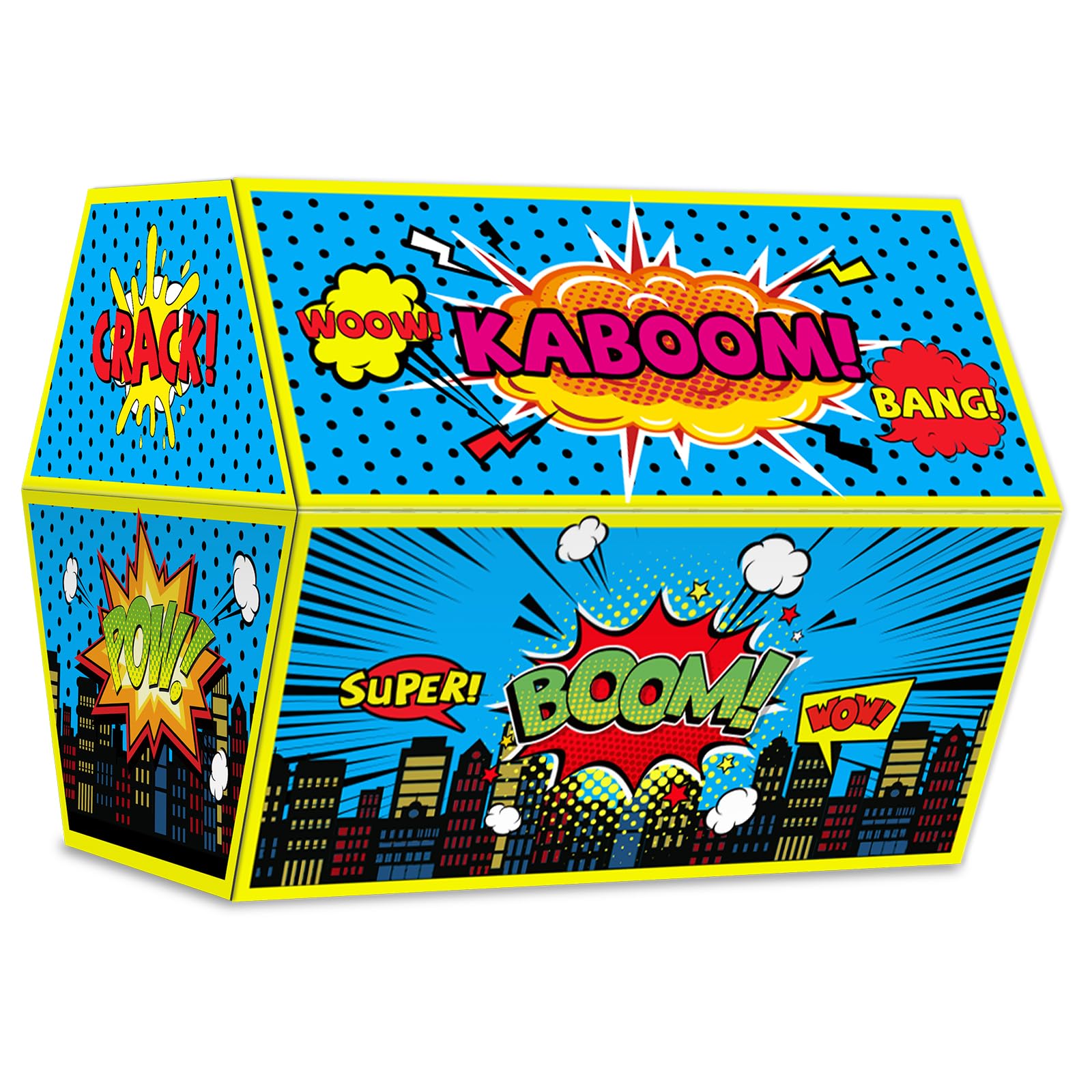 Super Theme Hero Treasure Chest Classroom Decorations Hero Theme Chest Teachers Toy Prizes Awards Classroom Rewards Chest Super Theme Hero Box for Classroom Teachers Kids Nursery Room School Decor