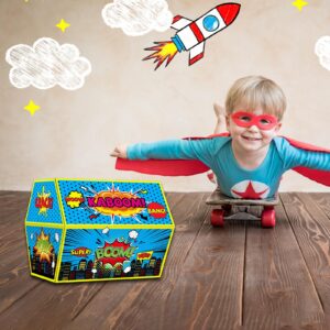 Super Theme Hero Treasure Chest Classroom Decorations Hero Theme Chest Teachers Toy Prizes Awards Classroom Rewards Chest Super Theme Hero Box for Classroom Teachers Kids Nursery Room School Decor