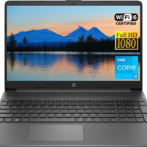 HP Newest 15.6" FHD Laptop Computer, 6-Core Intel Core i3-1215U, 16GB RAM, 1TB NVMe SSD, Numeric Keyboard, Media Card Reader, HDMI, USB-C, Webcam, WiFi 6, Fast Charge, Win 11, W/CUE Accessories
