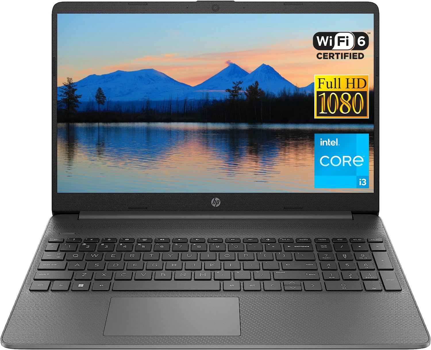 HP Newest 15.6" FHD Laptop Computer, 6-Core Intel Core i3-1215U, 16GB RAM, 1TB NVMe SSD, Numeric Keyboard, Media Card Reader, HDMI, USB-C, Webcam, WiFi 6, Fast Charge, Win 11, W/CUE Accessories