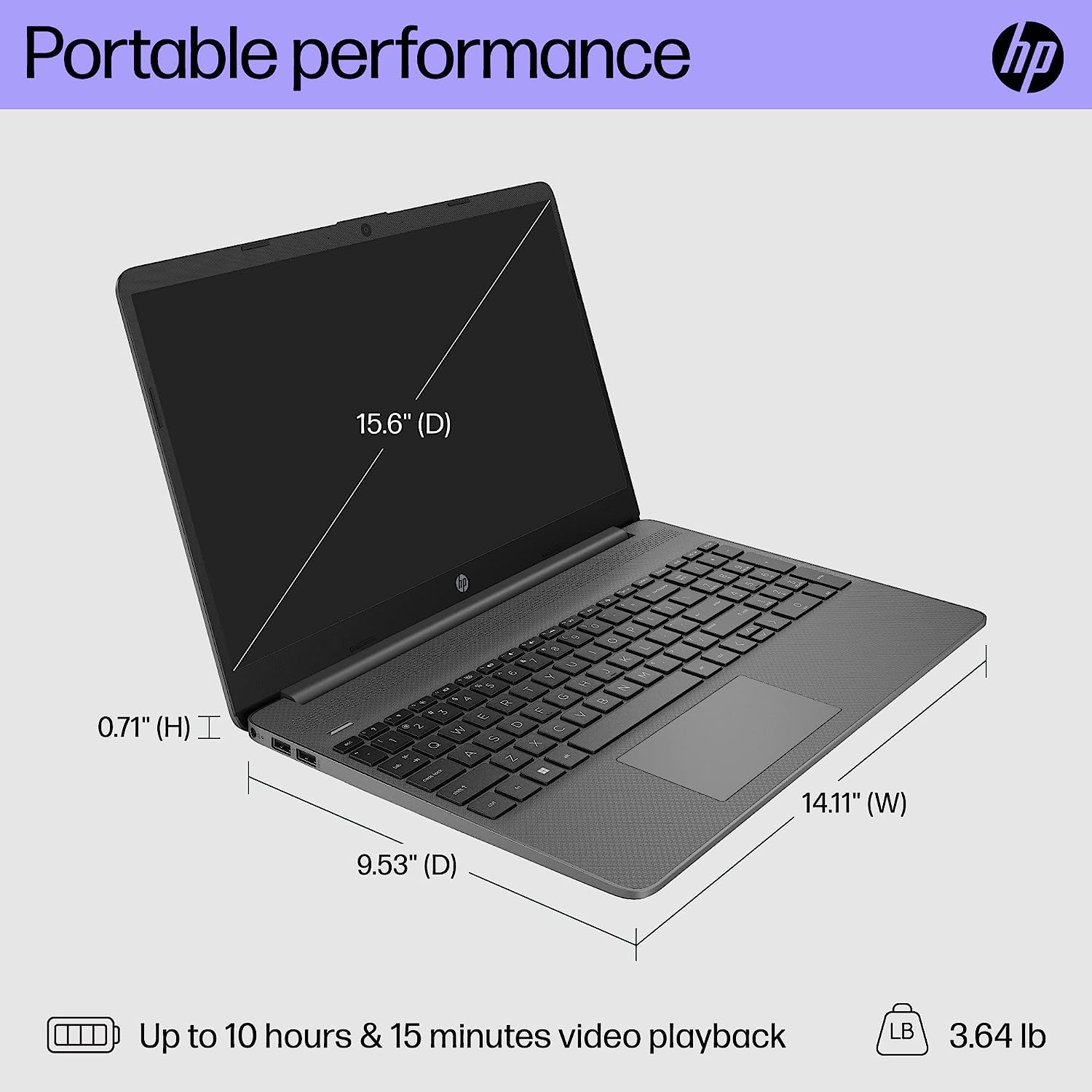 HP Newest 15.6" FHD Laptop Computer, 6-Core Intel Core i3-1215U, 16GB RAM, 1TB NVMe SSD, Numeric Keyboard, Media Card Reader, HDMI, USB-C, Webcam, WiFi 6, Fast Charge, Win 11, W/CUE Accessories