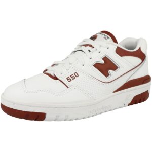 New Balance 550 Womens White Brick Red Size 6.5