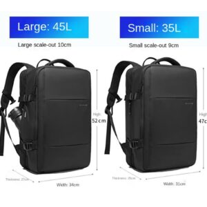 Travel Laptop Backpack, USB Charging Interface Travel Laptop Backpack, 35L Expandable Oversized Business Backpack, Universal Laptop Travel Backpack for Men and Women largesize grizzly