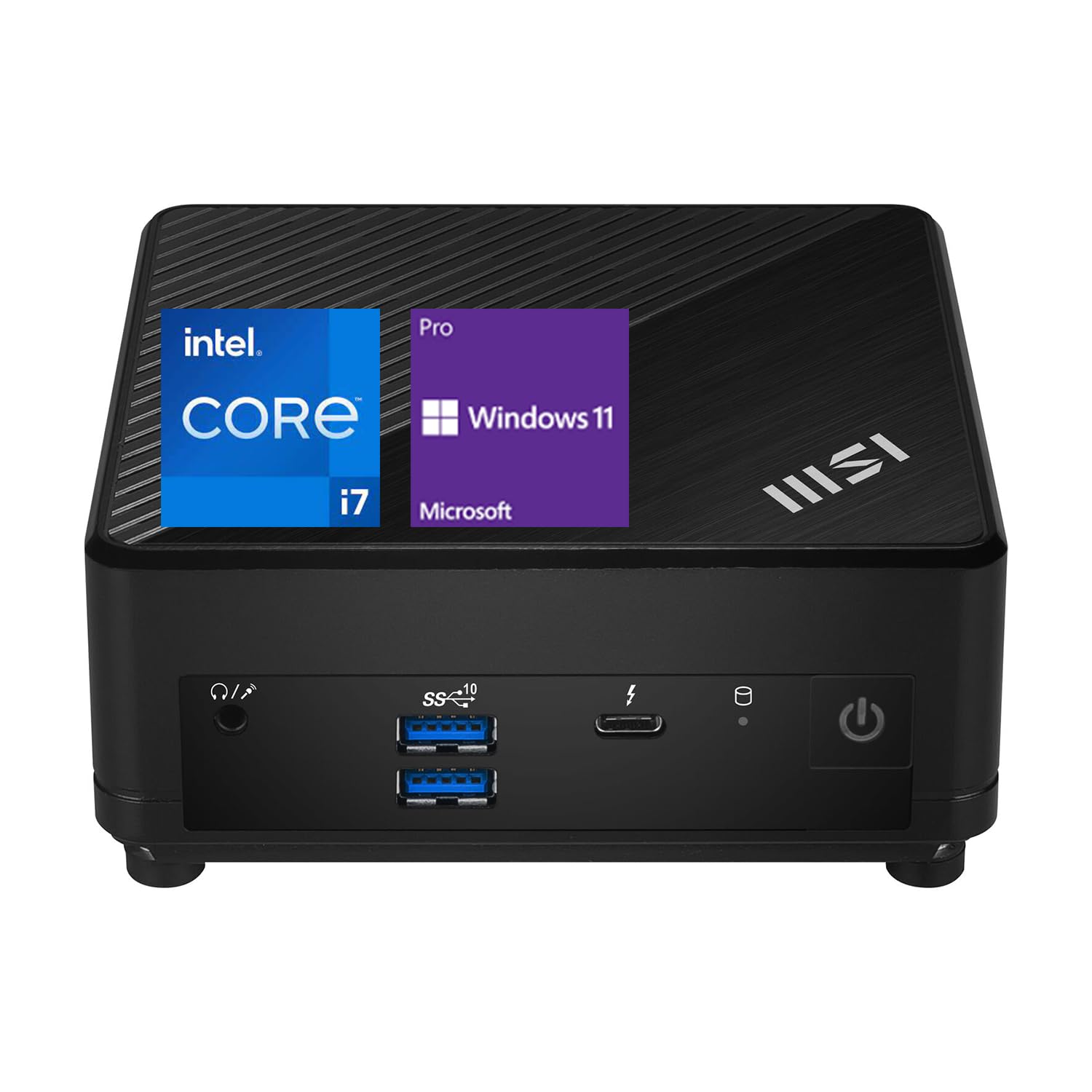 MSI Cubi B0A8 Premium Compact Desktop - 12th Gen Intel i7-1255U Processor, 32GB RAM, 1TB SSD, Wi-Fi 6, Windows 11 Pro, Support 4K@60Hz Triple Display for Home/Office/Gaming