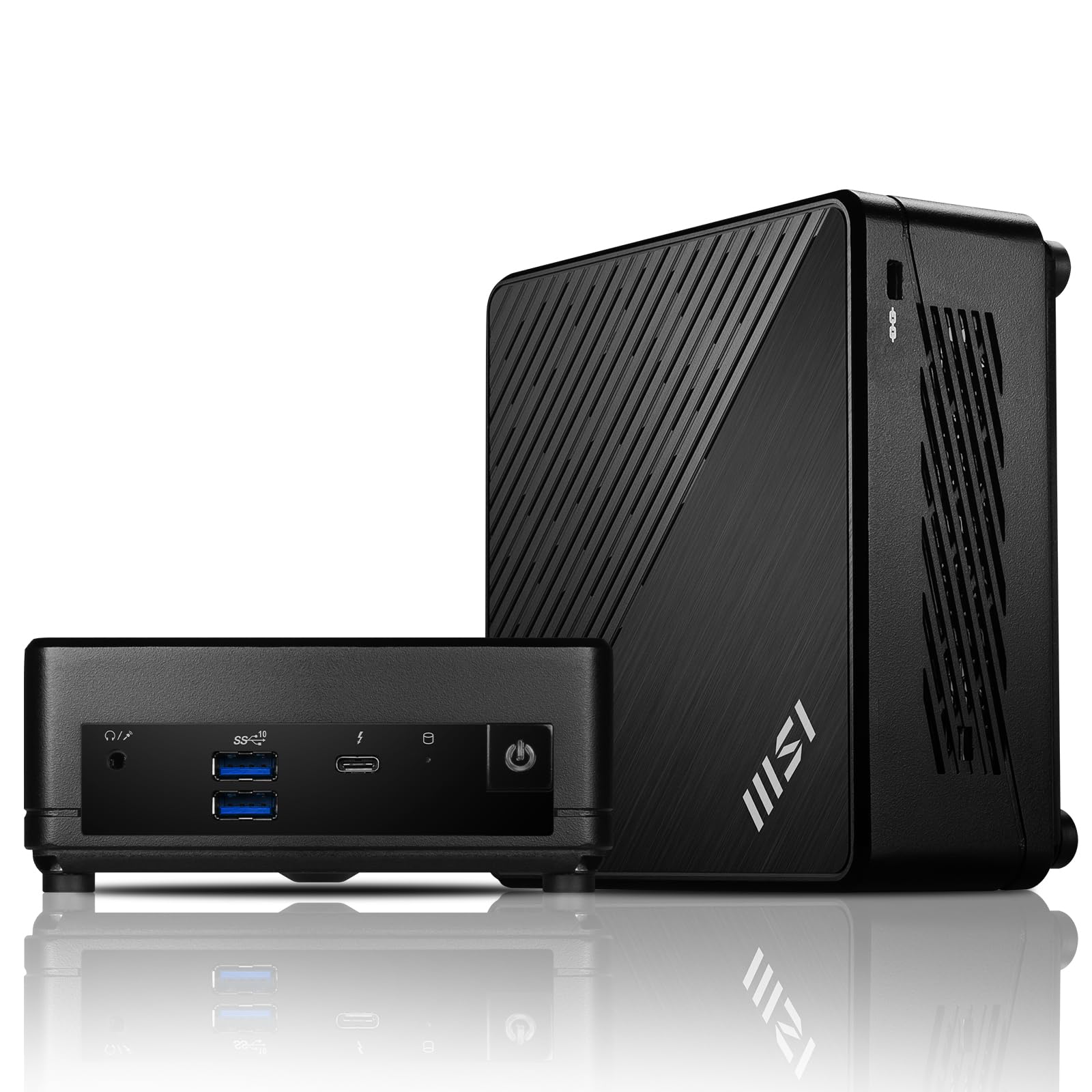 MSI Cubi B0A8 Premium Compact Desktop - 12th Gen Intel i7-1255U Processor, 32GB RAM, 1TB SSD, Wi-Fi 6, Windows 11 Pro, Support 4K@60Hz Triple Display for Home/Office/Gaming