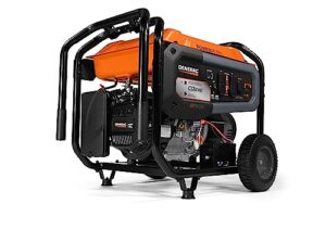 generac 7715 gp8000e 8,000-watt gas-powered portable generator - electric start with cosense - powerrush advanced technology - reliable power for emergencies and recreation - 49 state compliant