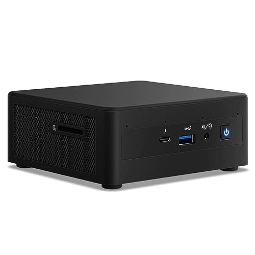 NUC Intel 11 Business Mini PC Desktop, Intel Core i7-1165G7, 64GB DDR4 RAM, 1TB PCIe M.2 SSD, Wi-Fi 6, HDMI, RJ45, MiniDP, Bluetooth, Windows 11 Pro, Black