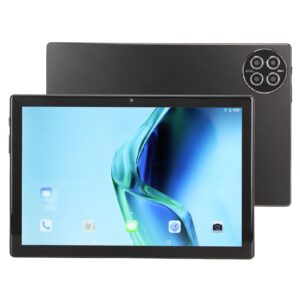 ebtools 10.1 inch tablet for android 11, hd display tablet, octa core 8gb ram 128gb rom, 8mp 13mp camera, dual sim dual standby, wifi bt fm otg, 8800mah, type c (black)