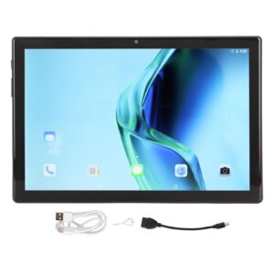 EBTOOLS 10.1 Inch Tablet for Android 11, HD Display Tablet, Octa Core 8GB RAM 128GB ROM, 8MP 13MP Camera, Dual SIM Dual Standby, WiFi BT FM OTG, 8800mAh, Type C (Black)