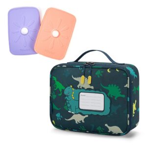 tourit lunch bag for kids bundle with 2 ice packs