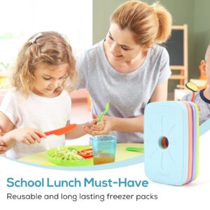 TOURIT Lunch Bag for kids Bundle with 2 Ice Packs