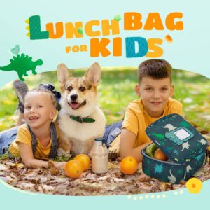 TOURIT Lunch Bag for kids Bundle with 2 Ice Packs