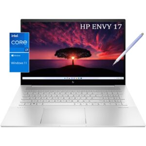 hp envy laptop 17inch touch screen stylus pen - intel i7-1255u 10core - fhd ips 300nits 100% srgb - backlit keyboard - thunderbolt 4 usb c - wi-fi 6 - windows11 (64gb ram |2tb pcie ssd)