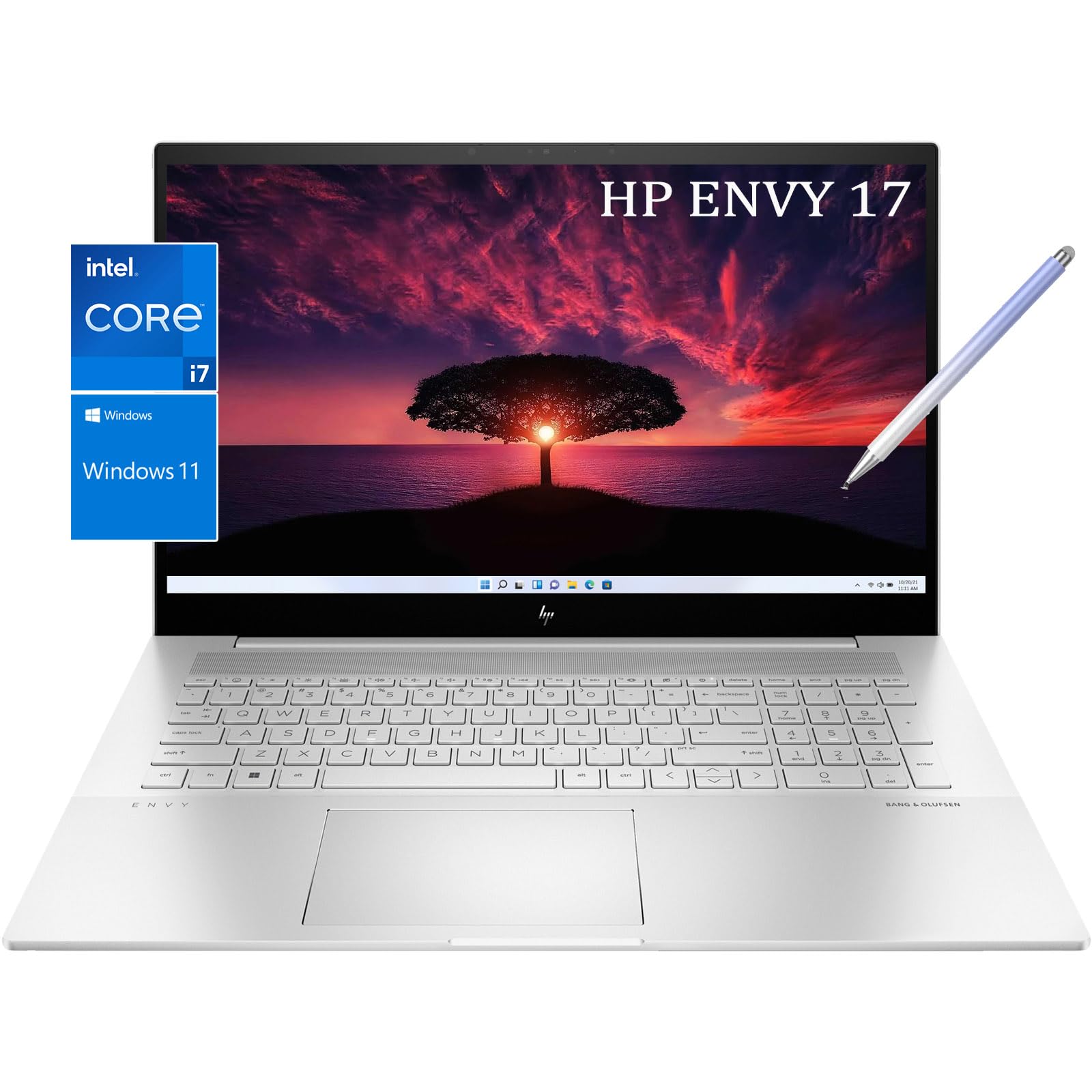 HP Envy Laptop 17inch Touch Screen Stylus Pen - Intel i7-1255U 10Core - FHD IPS 300Nits 100% sRGB - Backlit Keyboard - Thunderbolt 4 USB C - Wi-Fi 6 - Windows11 (64GB RAM |2TB PCIe SSD)