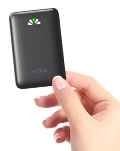 anouv portable charger - mini power bank 10000mah, pd 22.5w fast charging small external battery pack with pd 3.0 & qc 3.0, usb-c ultra slim portable phone charger competible with iphone, sumsang,etc