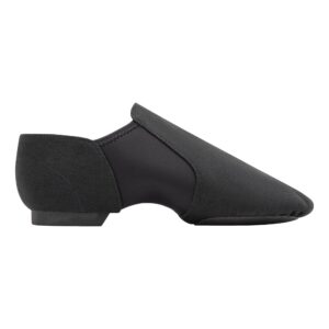 Linodes Unisex 09 Canvas Upper Slip-on Jazz Shoe for Women and Men's Dance Shoes-Black 8M