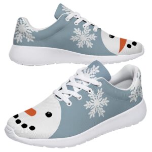 vogiant christmas snowman snowflakes womens fashion sneakers sport tennis shoes,size 6