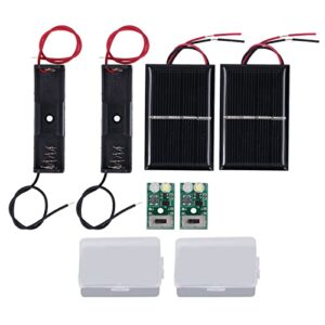 solar light control panel kit 1.2v solar light control board charging protection pcb solar lawn lamp control board set with instruction manual