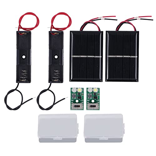Solar Light Control Panel Kit 1.2V Solar Light Control Board Charging Protection PCB Solar Lawn Lamp Control Board Set with Instruction Manual